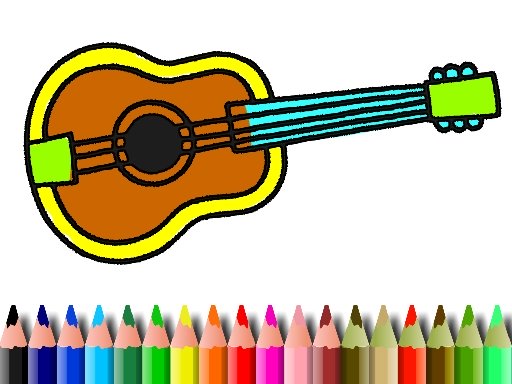 BTS Music Instrument Coloring Book Online