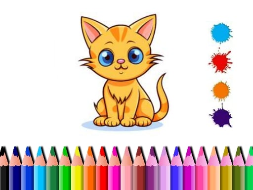 Cute Cat Coloring Book Online