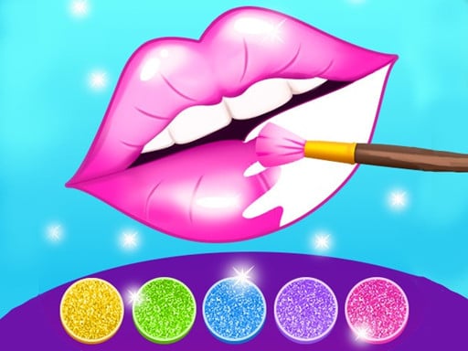Glitter Lips Coloring Game Online