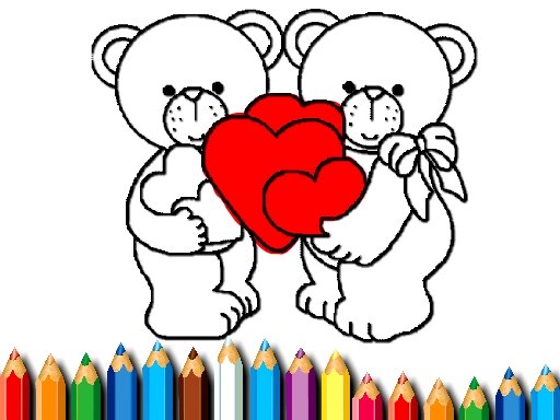 Happy Valentines Day Coloring Online